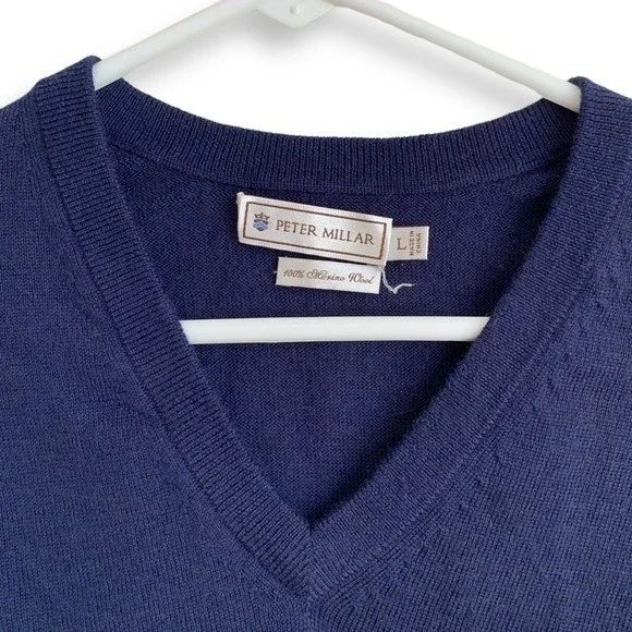 Peter Millar Wool Sweater Vest 100% Extra Fine Italian Merino Wool SOLD - Picture 3 of 10